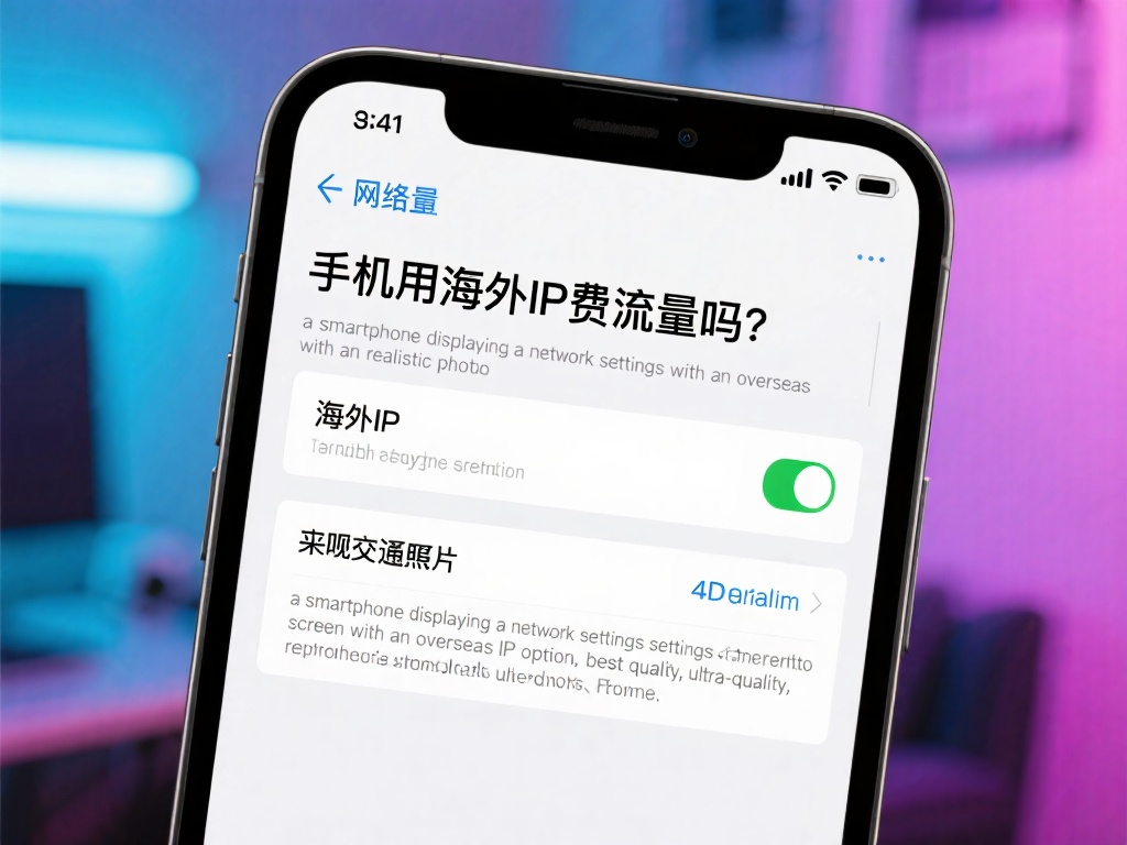 手机用海外IP费流量吗？使用海外IP流量消耗情况如何？海外IP配图