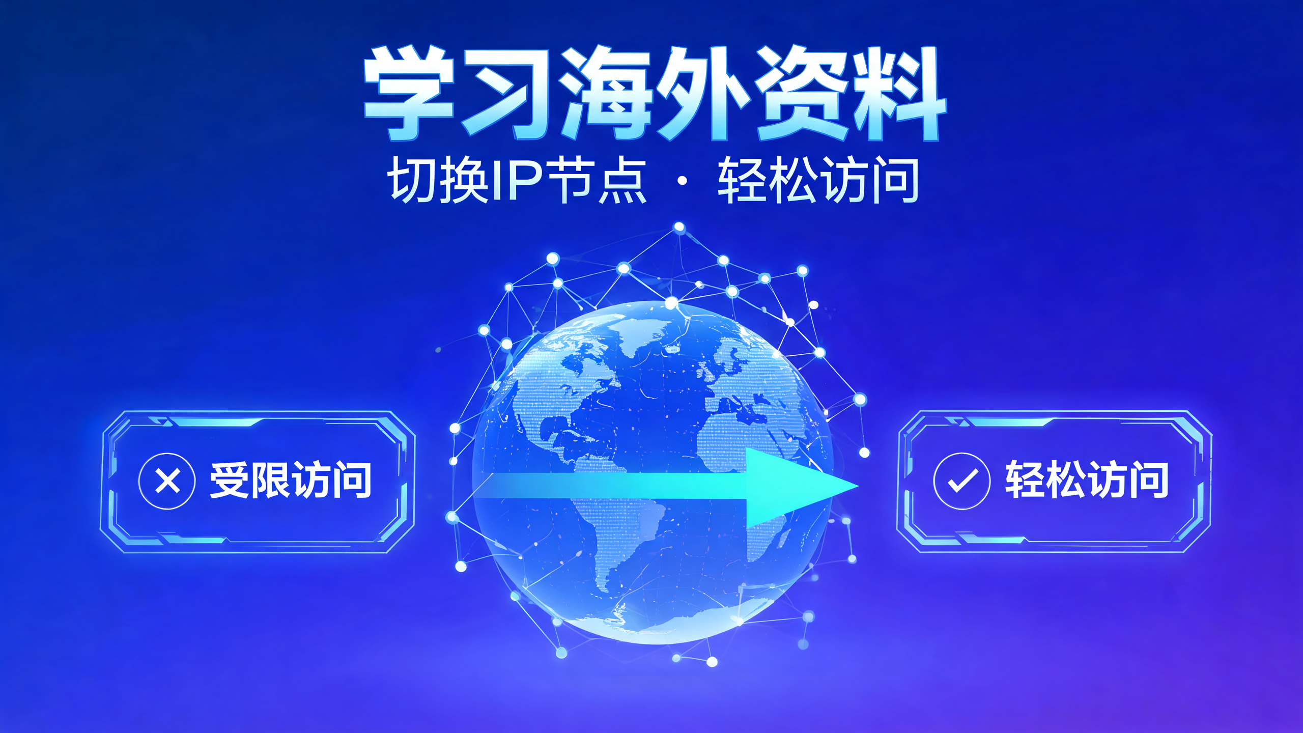 学习海外资料，切换IP节点轻松访问海外IP配图